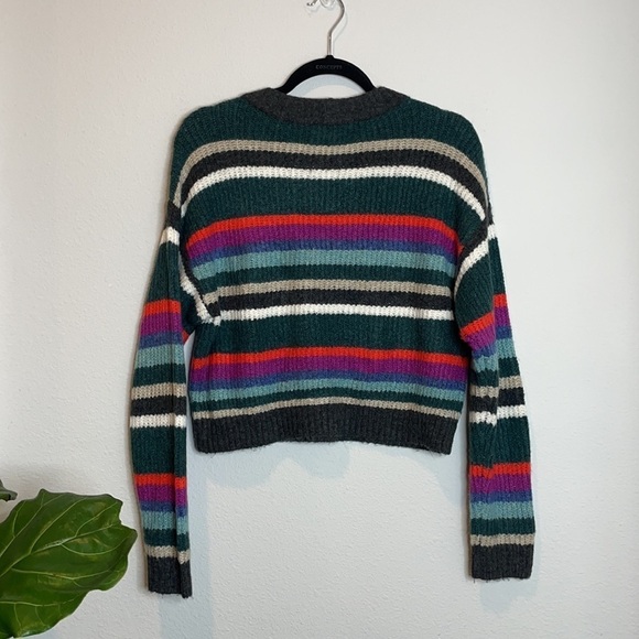 American Eagle | Cozy Striped Crew Neck Sweater - Picture 6 of 6